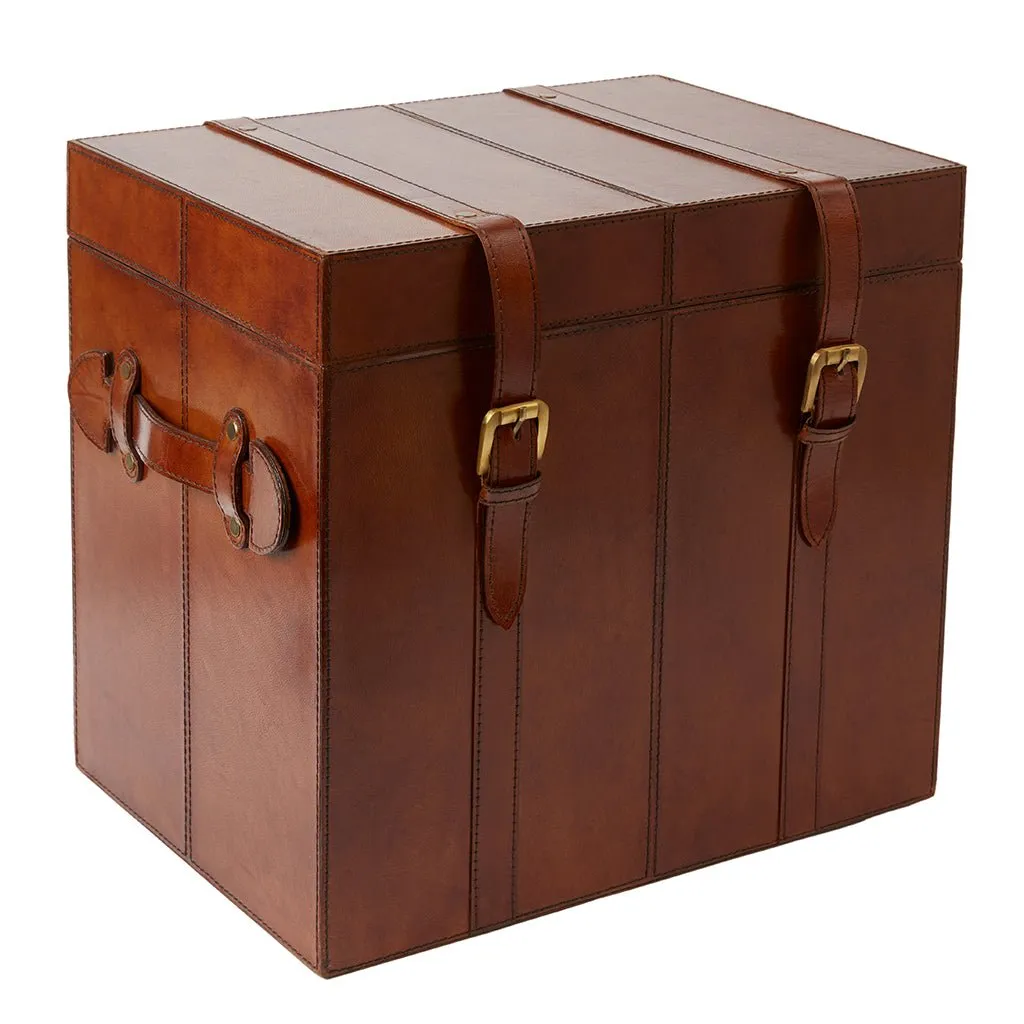 Leather Wine Bottle Trunk