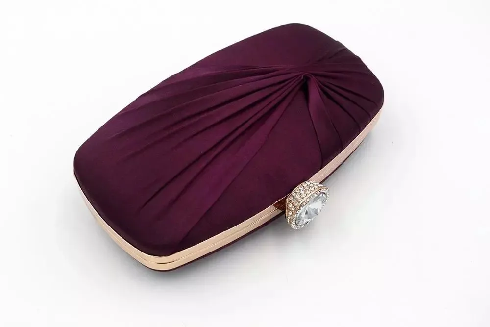 Luxy Moon Women Silk Wrinkled Evening Bags