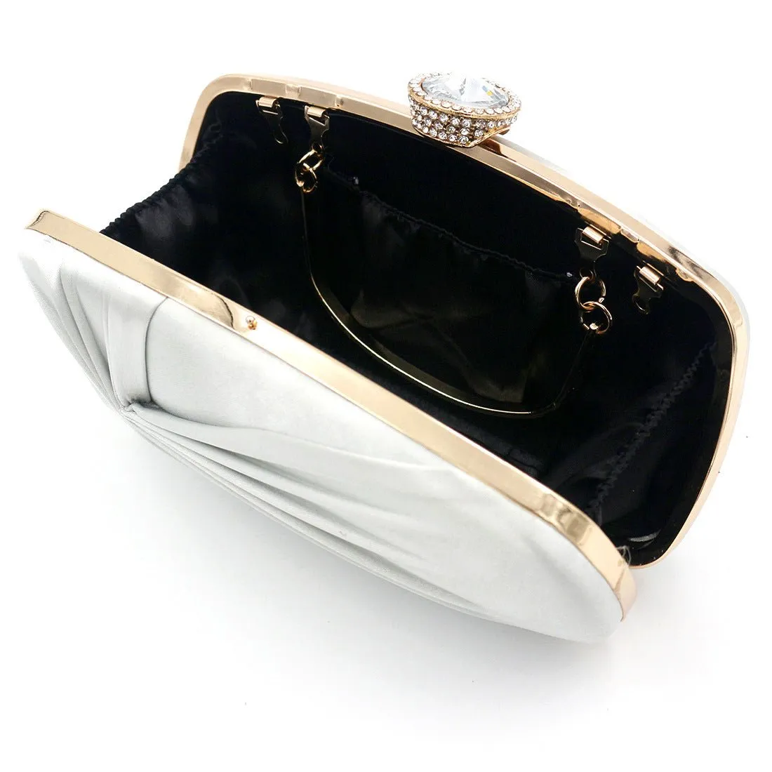 Luxy Moon Women Silk Wrinkled Evening Bags
