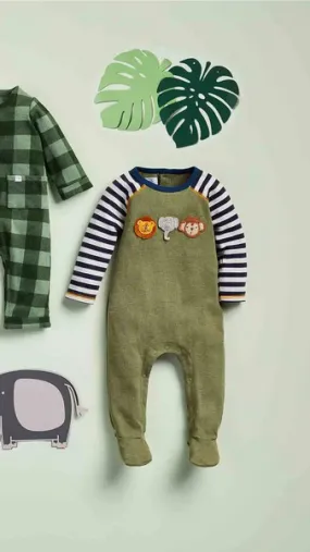 Mudpie Safari Crochet Baby Sleeper