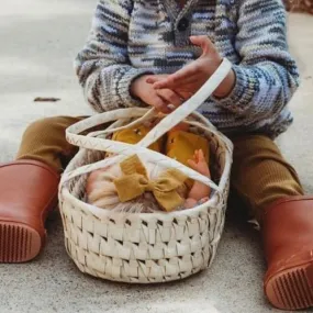 Natural Seagrass Doll Carrier