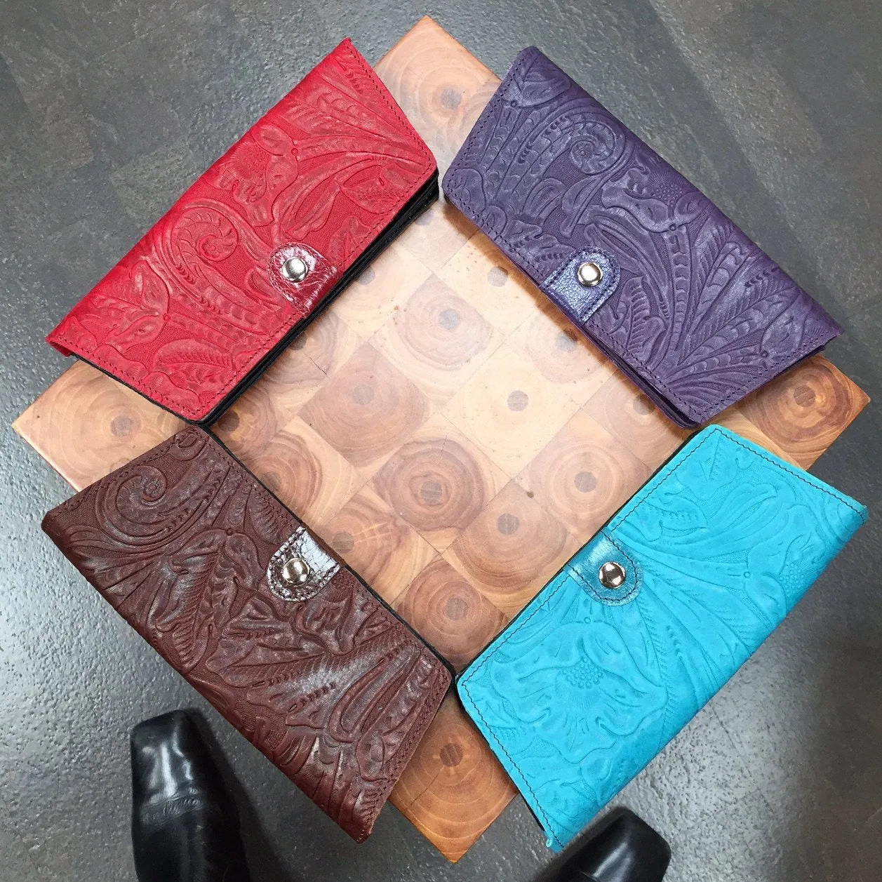 Nina Clutch in Cognac Floral by Offhand Designs