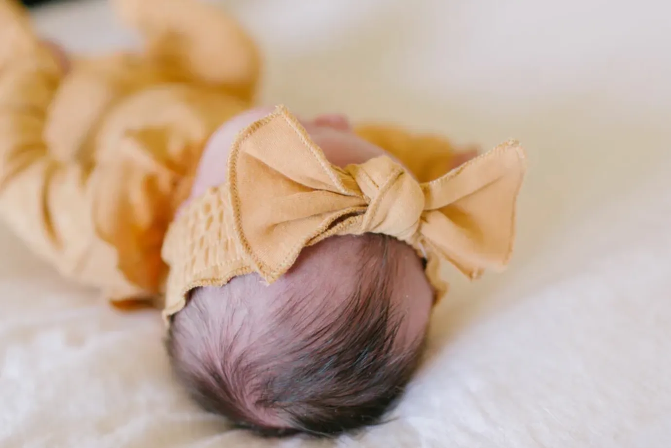 Nuts About You Organic Smocked Tie Headband