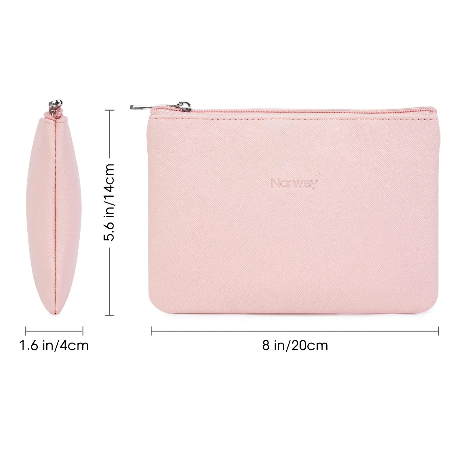 NW5338 Vegan Leather Mini Travel Makeup Pouch