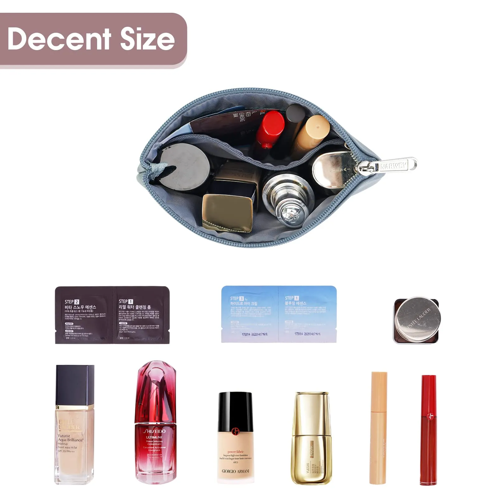 NW5338 Vegan Leather Mini Travel Makeup Pouch