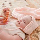 OB Designs Eco-Friendly Teether | Organic Beechwood Silicone Toy