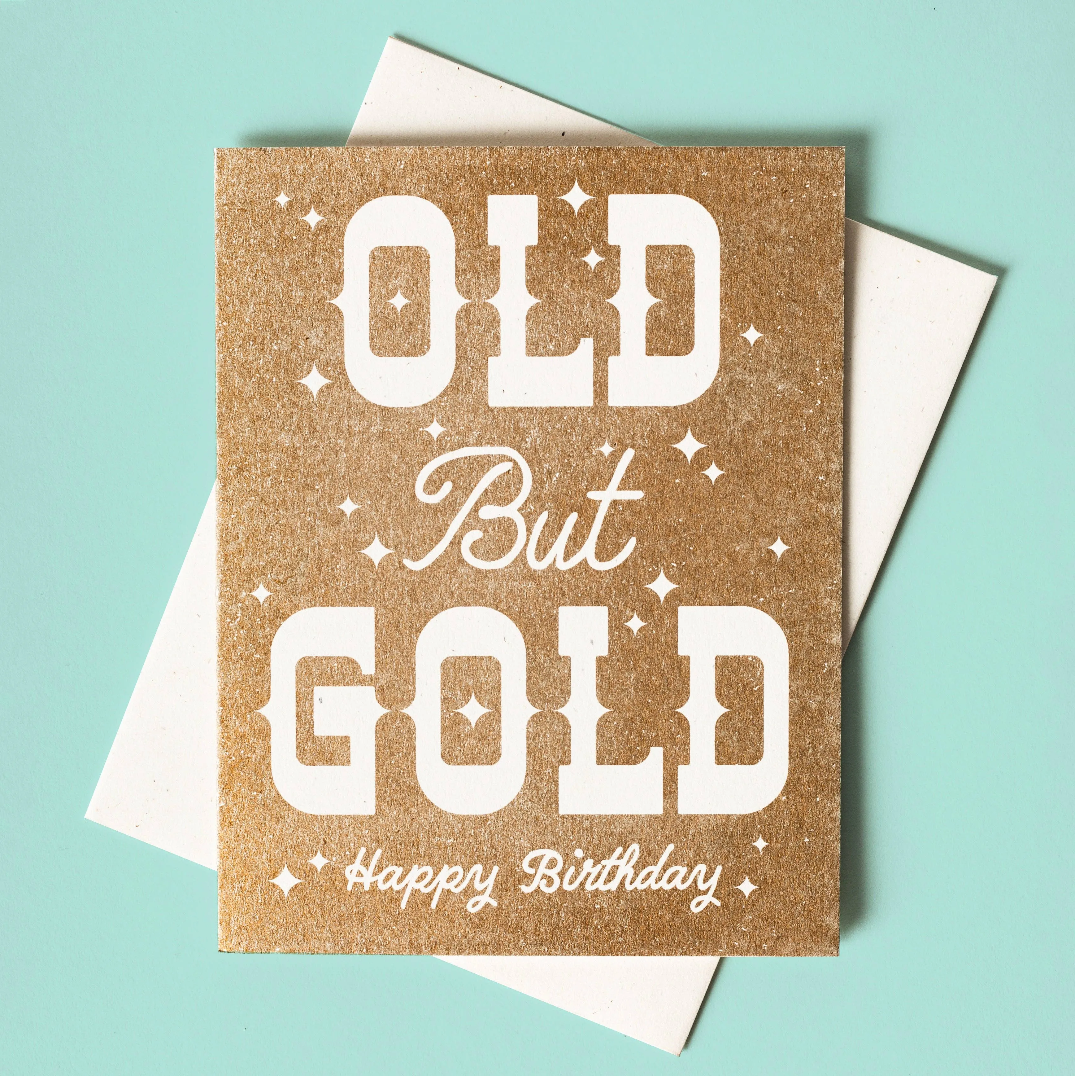 Old but Gold - Risograph Birthday Card