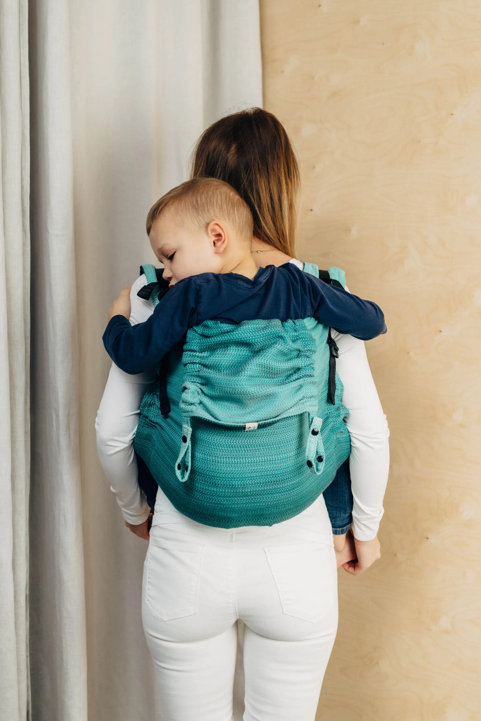 Ombre Green Preschool Onbuhimo by LennyLamb