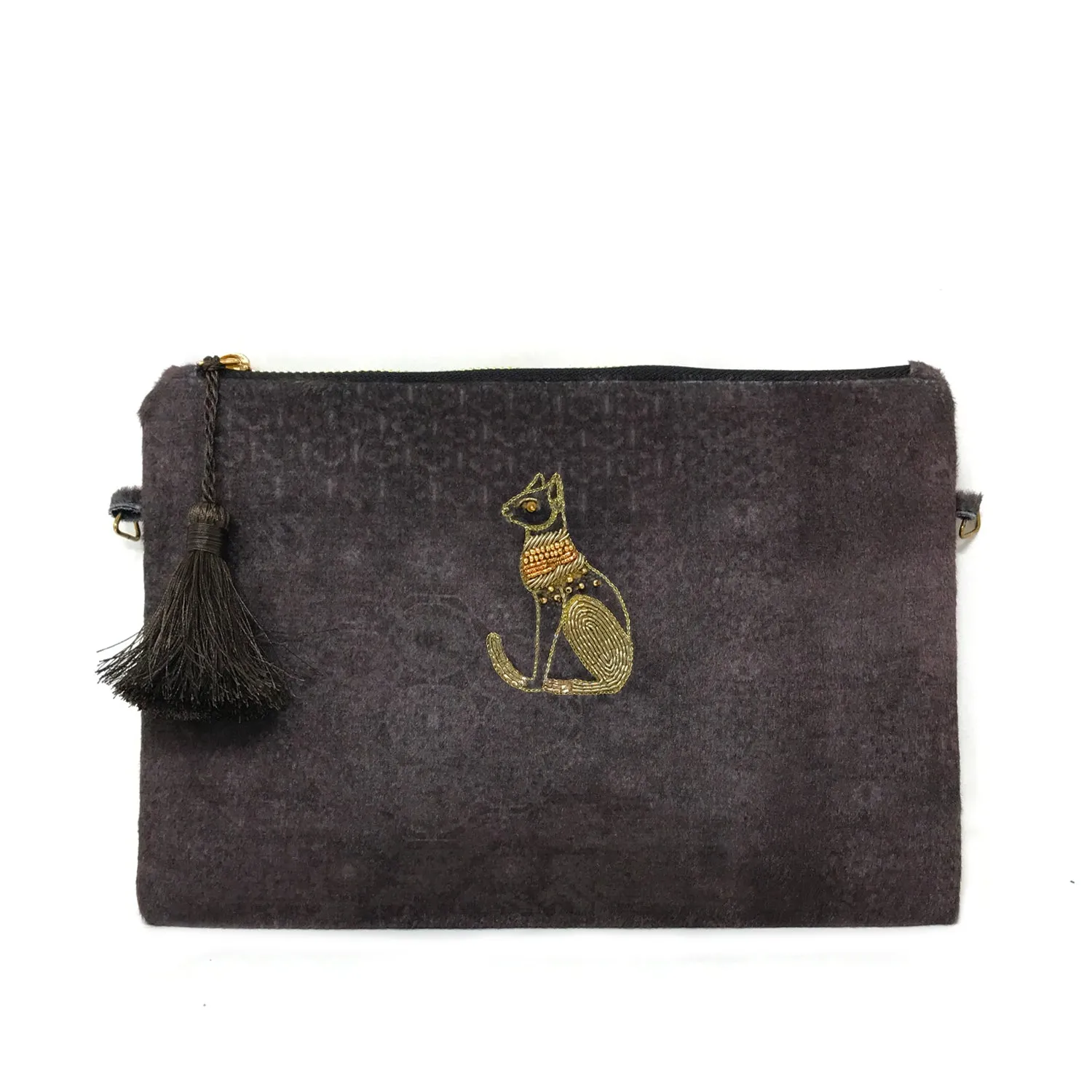 Ornate Cat Party Clutch/Sling Bag