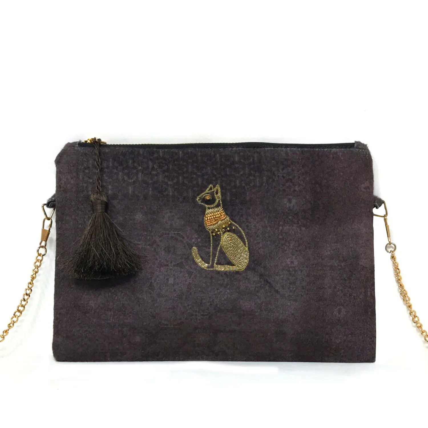Ornate Cat Party Clutch/Sling Bag