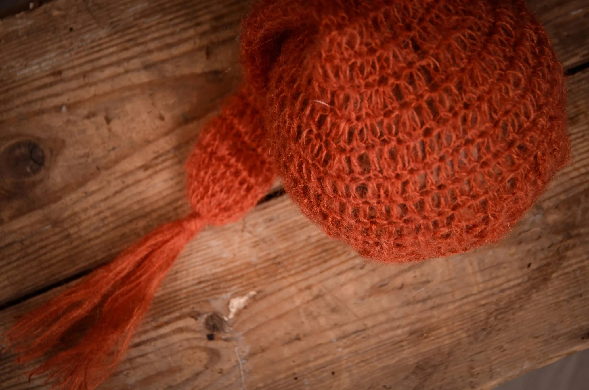 Ornate Mohair Sleeping Hat - Vermeil