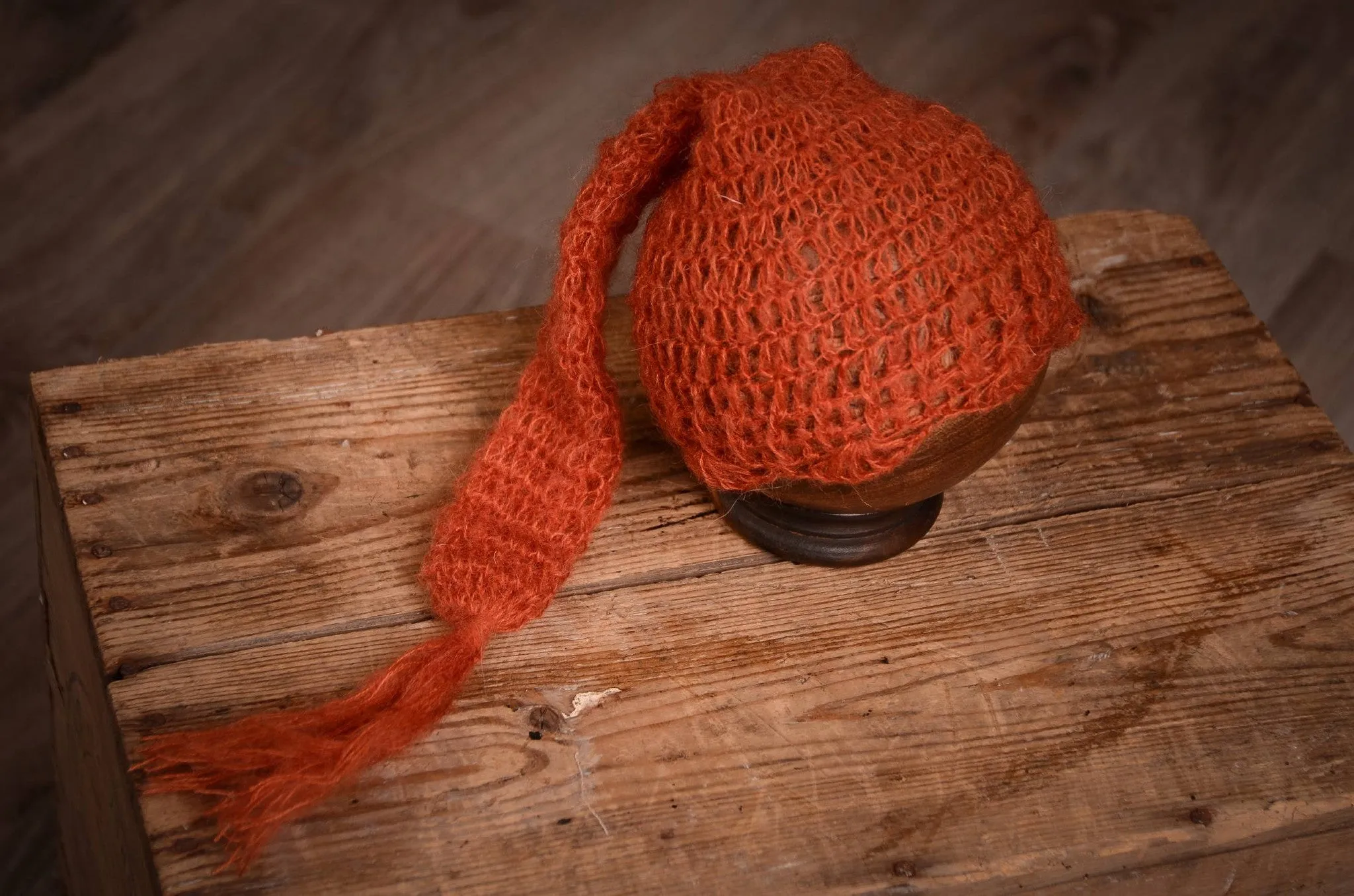 Ornate Mohair Sleeping Hat - Vermeil