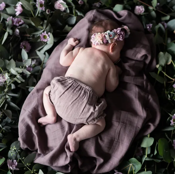 Pop Ya Tot - Muslin Swaddle - The Essential Range Mauve It!