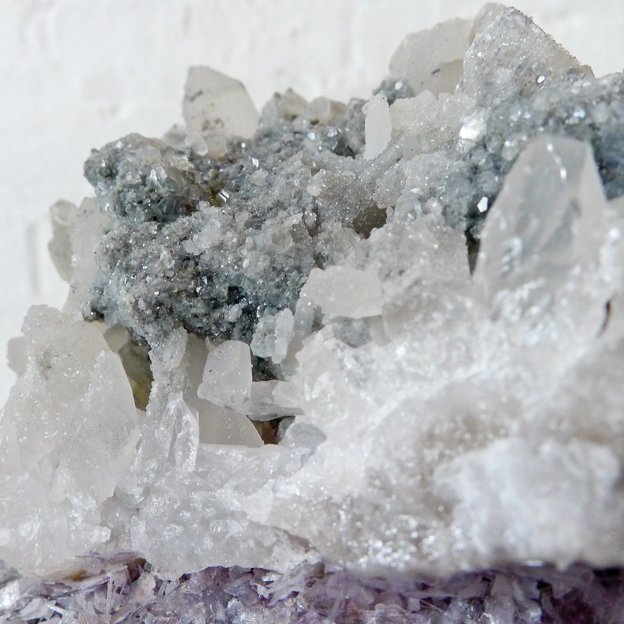 Real Bat Skeleton Hanging Over Smokey Quartz Cluster Stone in Glass Dome