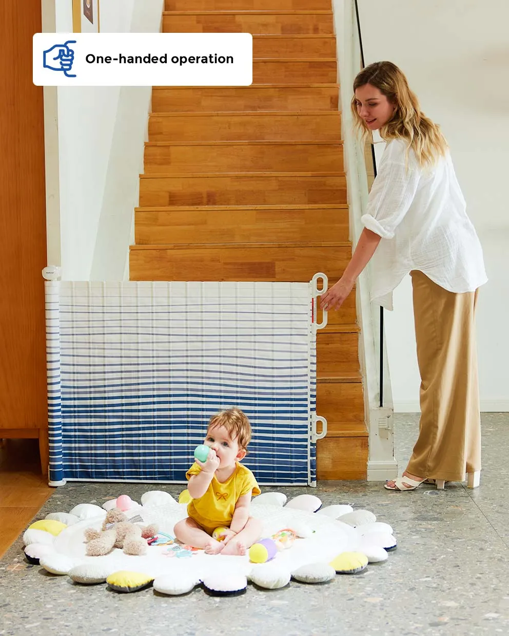 Retractable Baby Gate - Anti-Baby-Drilling