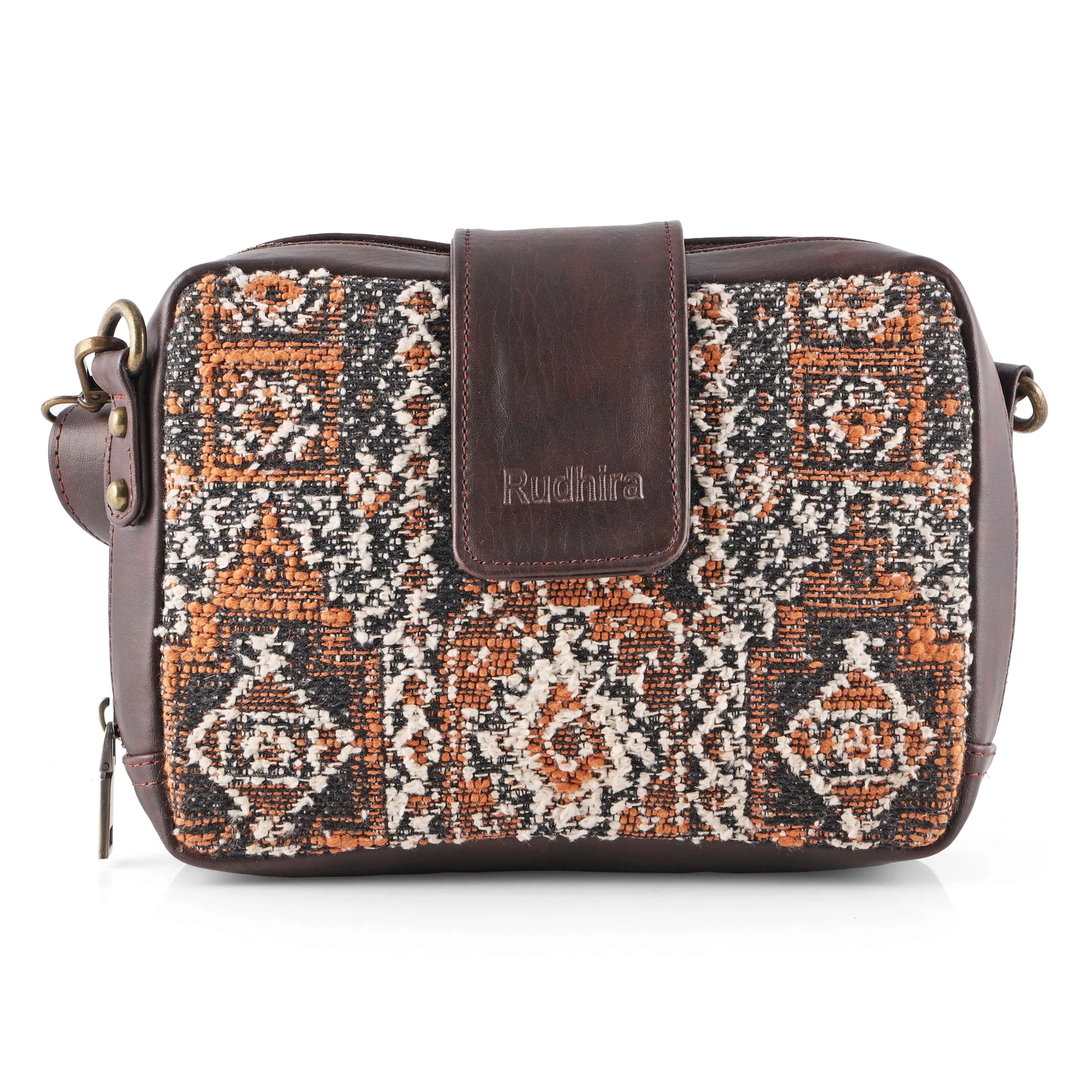 Rudhira Damask Print crossbody / sling bag