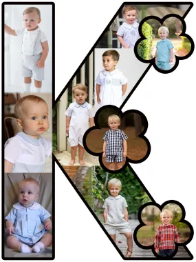 Shri Kanth Art® K Shape Customized Wooden Flower Alphabet Shape Photo Frame for Gift and Home Decor (Multi_11 Inch X 8.5 Inch)