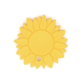 Silicone Sunflower Teether | Lemon