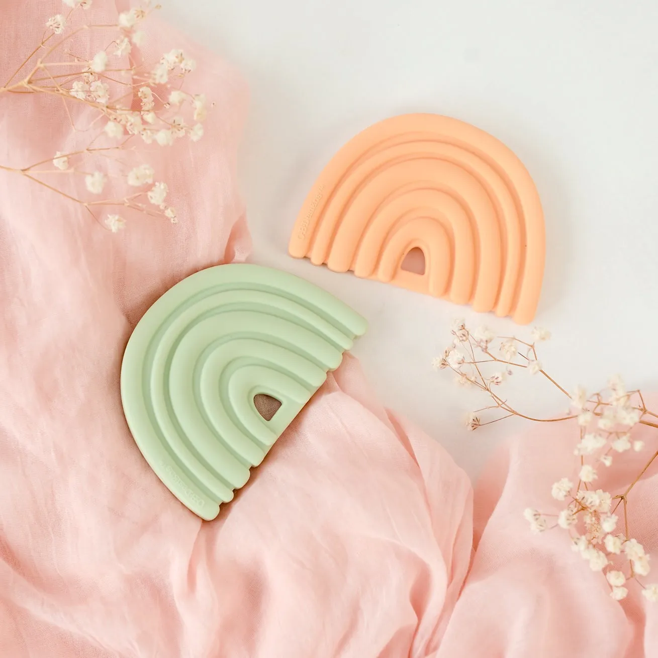 Silicone Sunflower Teether | Lemon