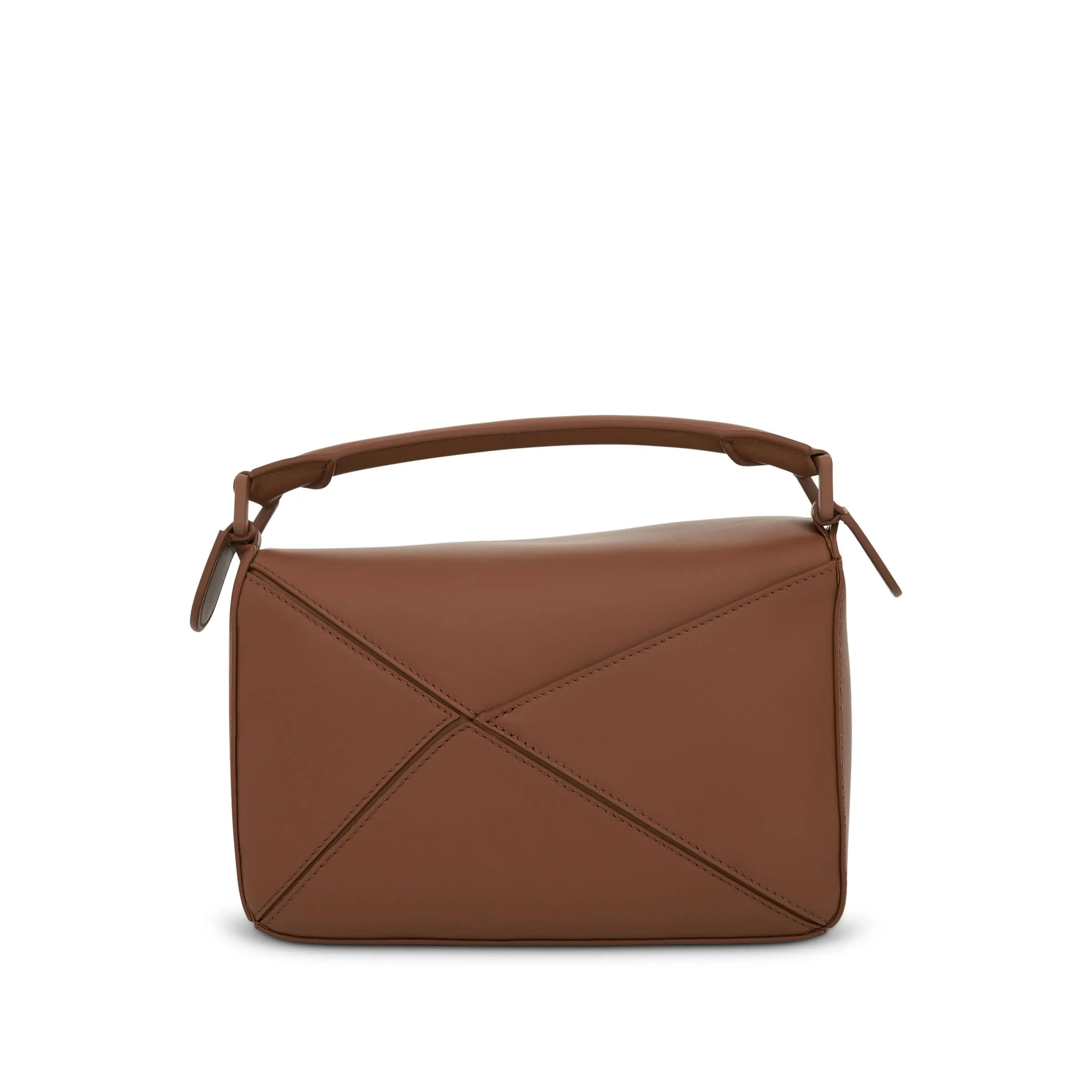 Small Puzzle Bag in Satin Calfskin in Pecan