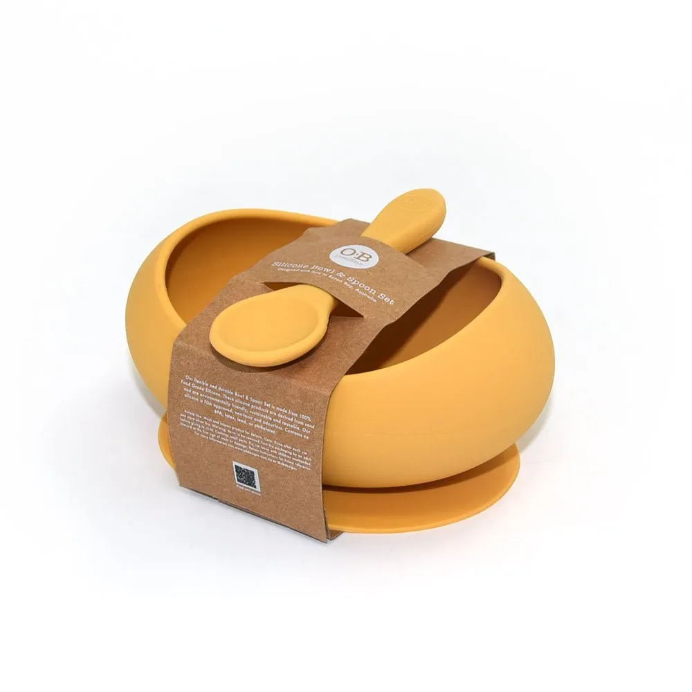 Stage 1 Suction Bowl & Spoon Set | Mango