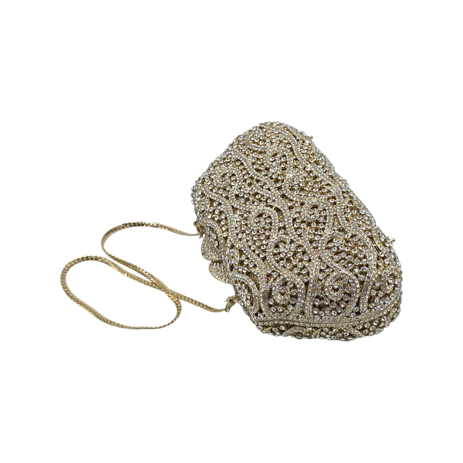 Stylish Golden Bridal Clutch