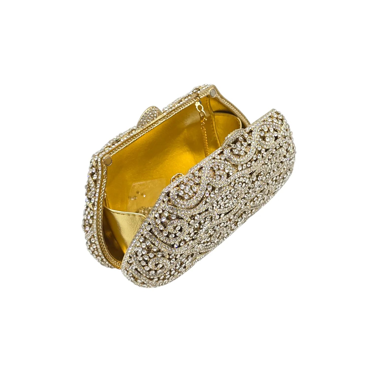 Stylish Golden Bridal Clutch