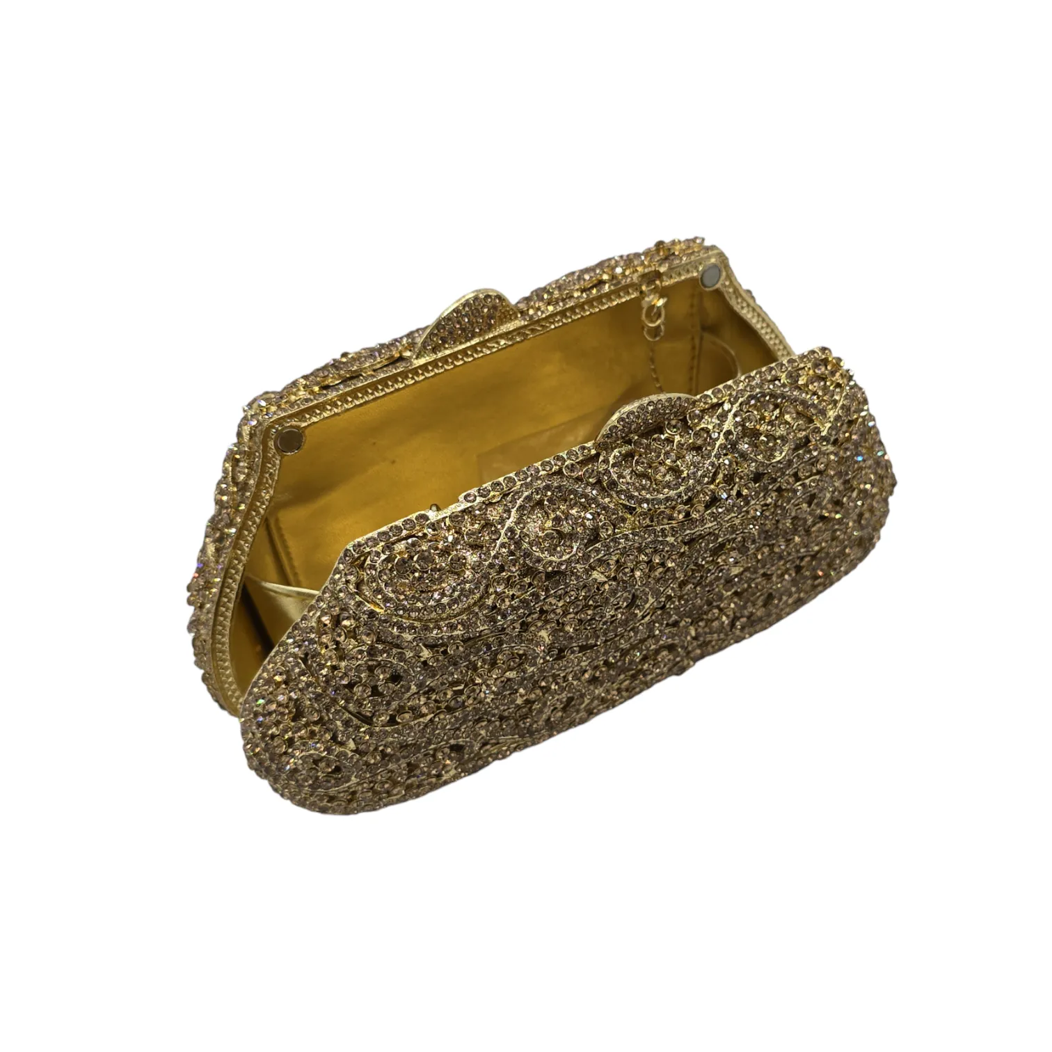 Stylish Golden Bridal Clutch