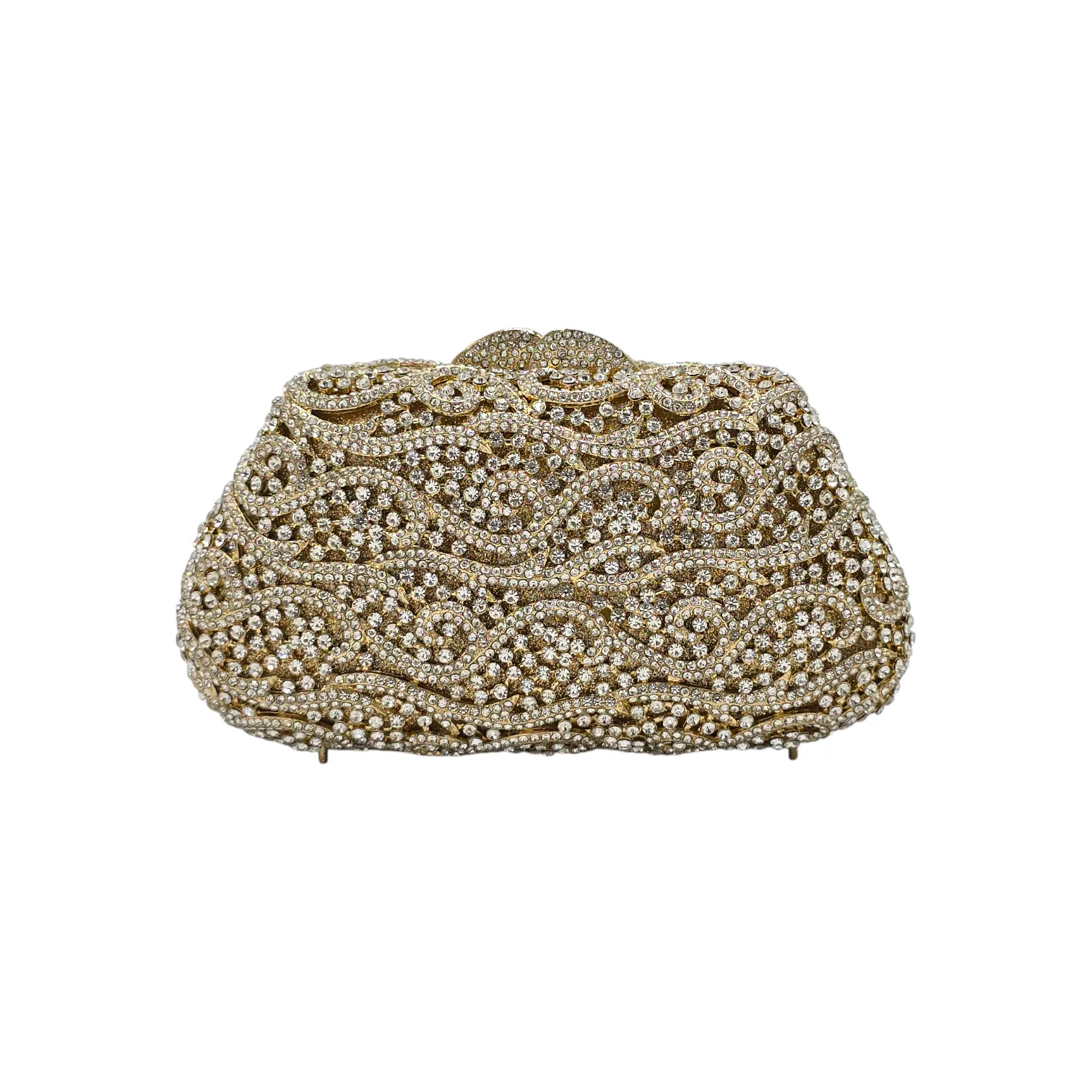 Stylish Golden Bridal Clutch