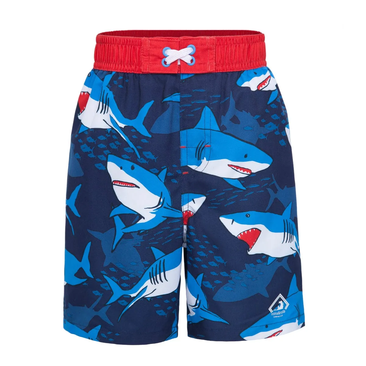 Toddler Boys' Mesh Lined Swim Trunks
