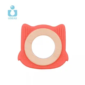 Udeas Silicone and Beech Baby Teether Bracelet - Fox
