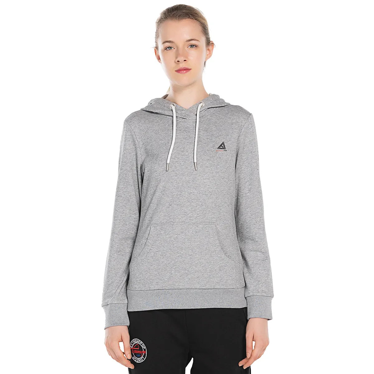 Womens Hoodies Sweatshirts Digital Print Top  S M L XL BLACK GREY