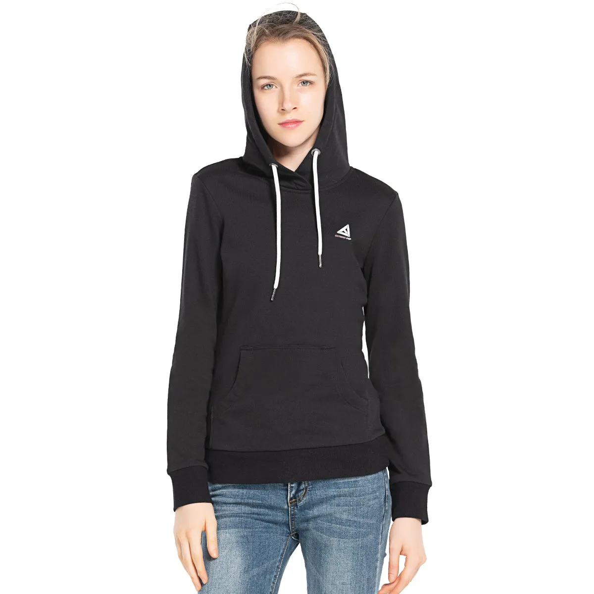 Womens Hoodies Sweatshirts Digital Print Top  S M L XL BLACK GREY